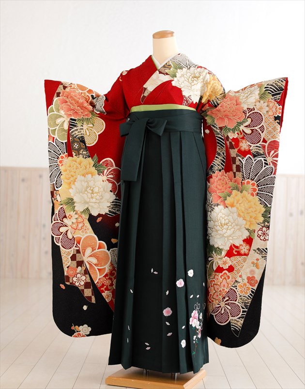楽天市場】卒業式 女 袴レンタル fboh1147 着物レンタル 卒業袴【フル