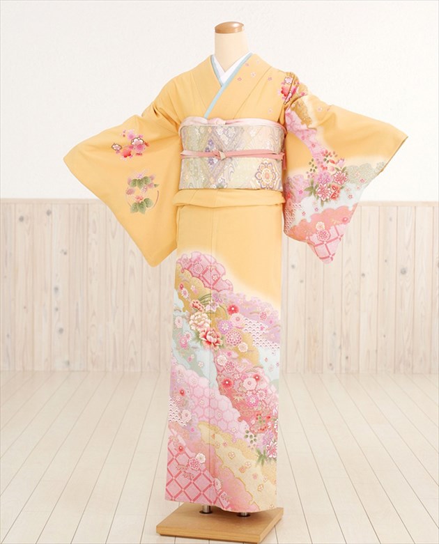 訪問着単品a238c 七五三　入学式　お宮参り　結婚式 七五三 母親 訪問着 レンタル 着物 753 入学式 卒業式 結婚式 お宮参り