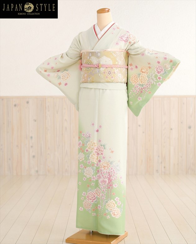 訪問着4点フルセット 134C 正絹 七五三 お宮参り 結婚式 楽天市場】ブランド訪問着レンタル ジャパンスタイル×水色慶華
