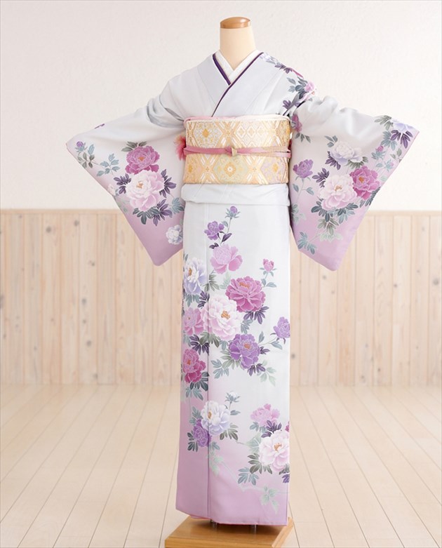 楽天市場】訪問着レンタル HL 淡いブルーラベンダー色に絢爛の祝華2