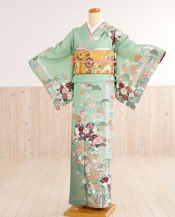 楽天市場】訪問着レンタル HL 淡いブルーラベンダー色に絢爛の祝華2