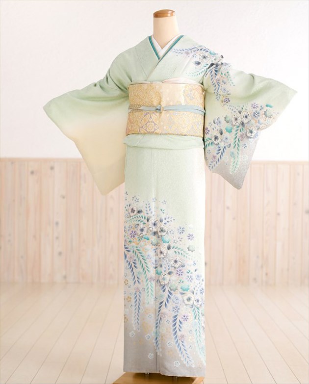 楽天市場】訪問着 レンタル hw1302 七五三 結婚式 紫ぼかし彩色慶びの