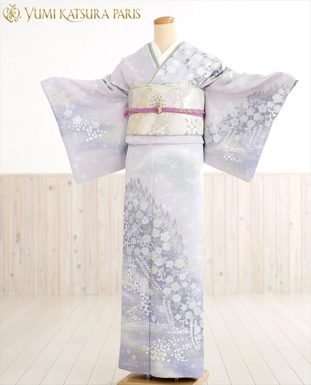 桂由美 短い訪問着賃借 卒式 母 御召しもの はいり込む式 おっ母さん 七五三 hw1308 フルセット 賃借短い訪問着 御召しもの お宮参り 貸御召しもの おっ母さん 卒園式 正絹 華燭の典 753 母 yumi katsura 御前上等 一般受け ブランド名 kimono 2022「流映辻が花」【fy16REN07】【賃借】