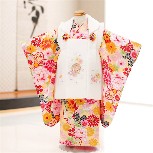 楽天市場】【3歳女の子】七五三レンタル 「花うさぎ」ブランド 赤地に