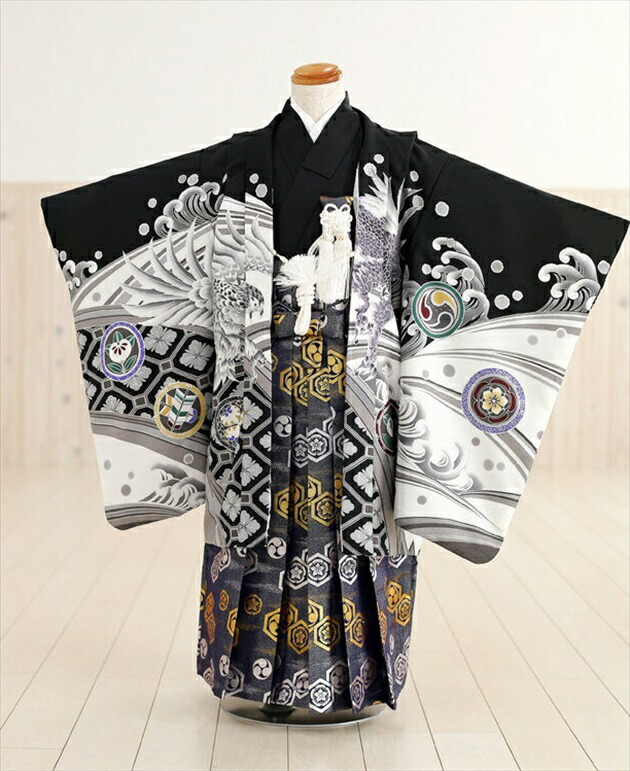 楽天市場】七五三 男の子 着物 レンタル d5185「乙葉」ブランド