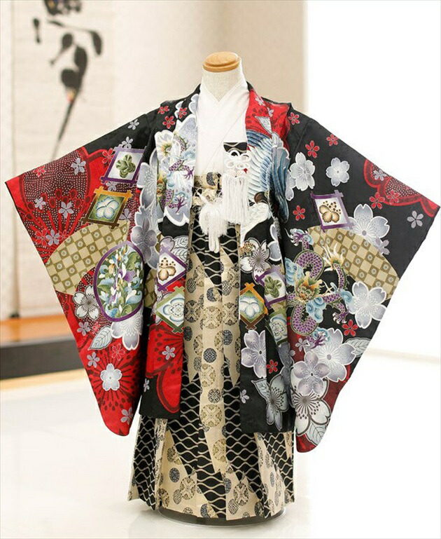 楽天市場】七五三 男の子 五歳 着物レンタル d5172「花わらべ