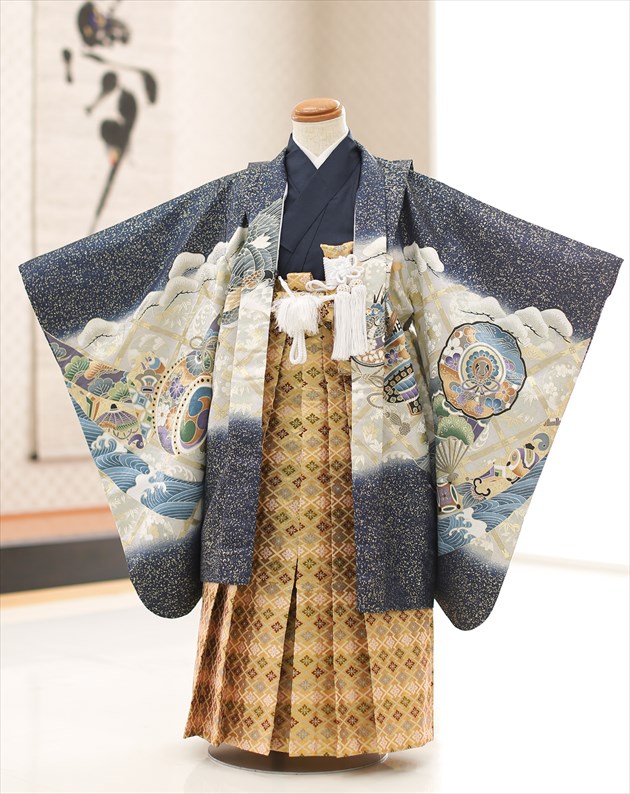 楽天市場】【レンタル】七五三 5歳 男の子 着物レンタル d5249