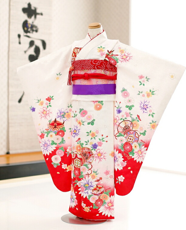 楽天市場】七五三 7歳 女の子 着物レンタル j7276 フルセット 753