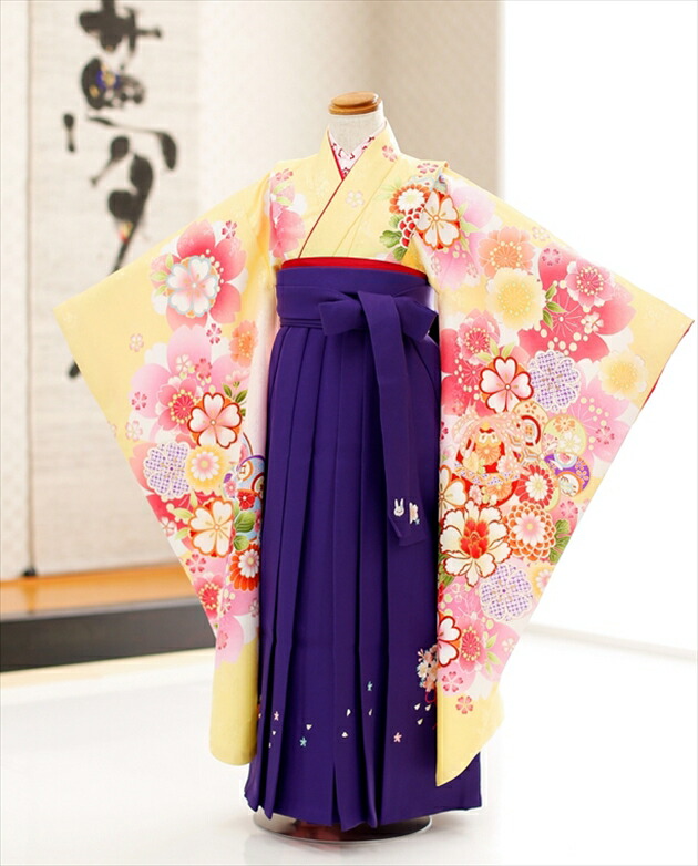 【いつき】女の子袴　ハンドメイド　ながれ桜ブルー×古代紫 h5018.jpg