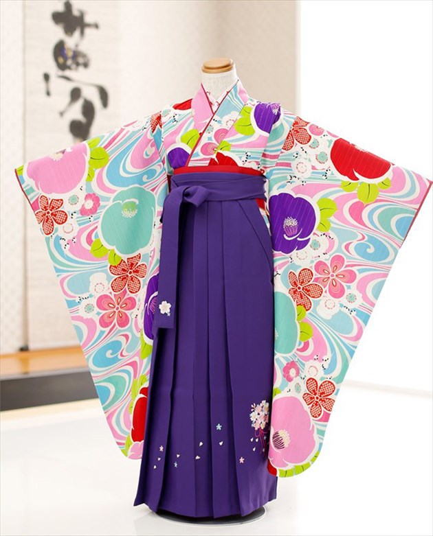 楽天市場】卒園式 女の子 袴レンタルm 「式部浪漫」ブランド 水色に