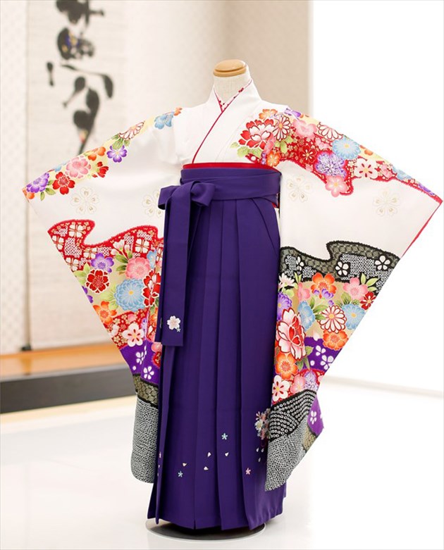 楽天市場】レンタル 袴セット ジュニア 女の子 袴レンタル m 赤×白矢絣