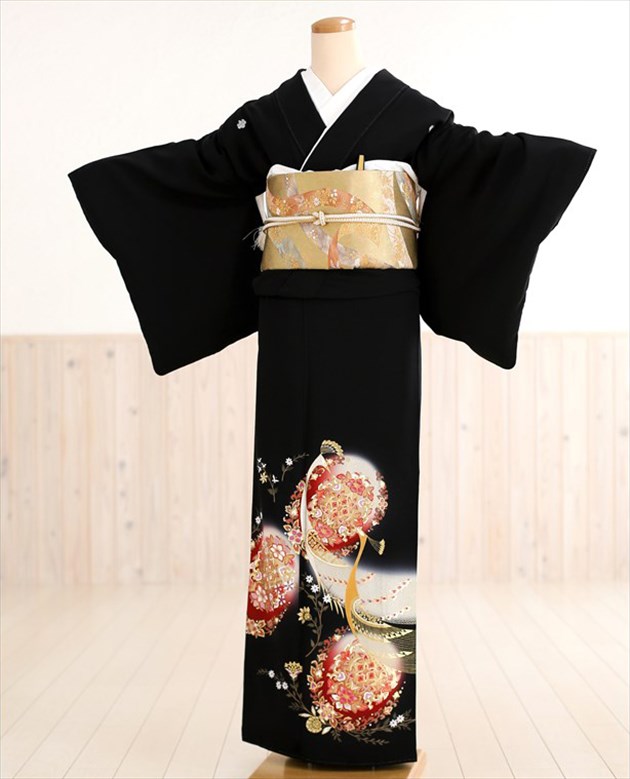 留袖レンタル ts129 黒留袖レンタル 留め袖レンタル 留袖レンタル 結婚式 留袖レンタル 留め袖レンタル 着物レンタル 留袖 留袖レンタル 母親 おしゃれ 人気 第一礼装 吉祥白孔雀と慶華文様【fy16REN07】【レンタル】