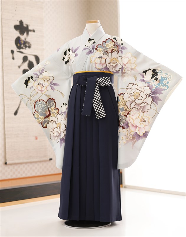 卒業式 小学生女子 袴 150 KYOETSU 袴 卒業式 小学校 女の子 袴4点セット 華やか AD