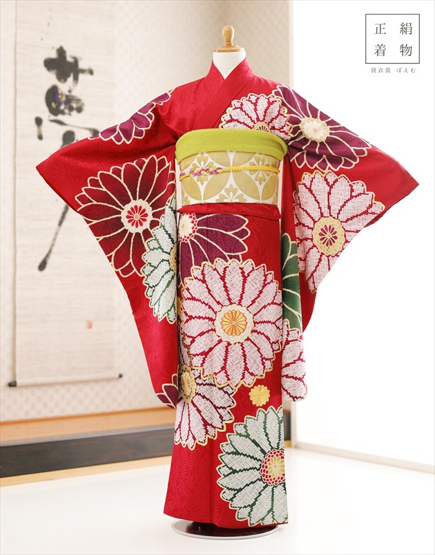 楽天市場】【レンタル】13歳 ジュニア 女の子 正絹 着物レンタル