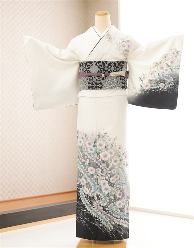 訪問着レンタル 卒業式 hw1659 着物レンタル 母 入学式 結婚式 七五三 ママ お宮参り 753 卒園式 正絹 母親 kimono 訪問着 付け下げフルセット 2025 人気 高級 上品 お茶会 おしゃれ houmongi 京友禅 白地ぼかし吉祥慶び辻が花【レンタル】