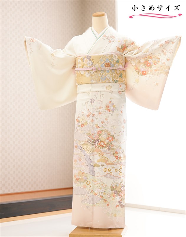 短い訪問着賃借 150糎相応う 弱められた大きさ hw1692s 卒式 小さめ S大きさ 正絹 御召しもの賃借 母 はいり込む式 華燭の典 七五三 御っ母さん フルセット お宮参り 753 お母さん kimono 茶の葉会 晴れ晴れしい 2026 houmongi パステル色の皮膚軟化剤に楽しいことの名著彩陽華【賃借】