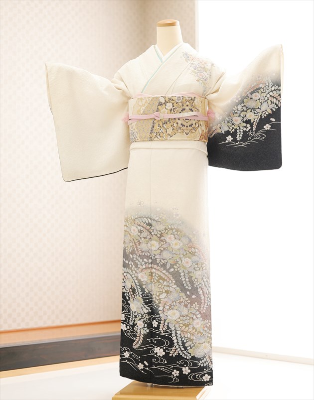 結婚式 訪問着レンタル 着物レンタル hw1303 訪問着フルセット お宮参り 貸衣装 753 入学式 卒業式 卒園式 正絹 七五三 ママ 母 母親 お祝い kimono/houmongi 人気 高級 オフホワイト慶びの繚彩辻が花【レンタル】｜貸衣裳　ぽえむ