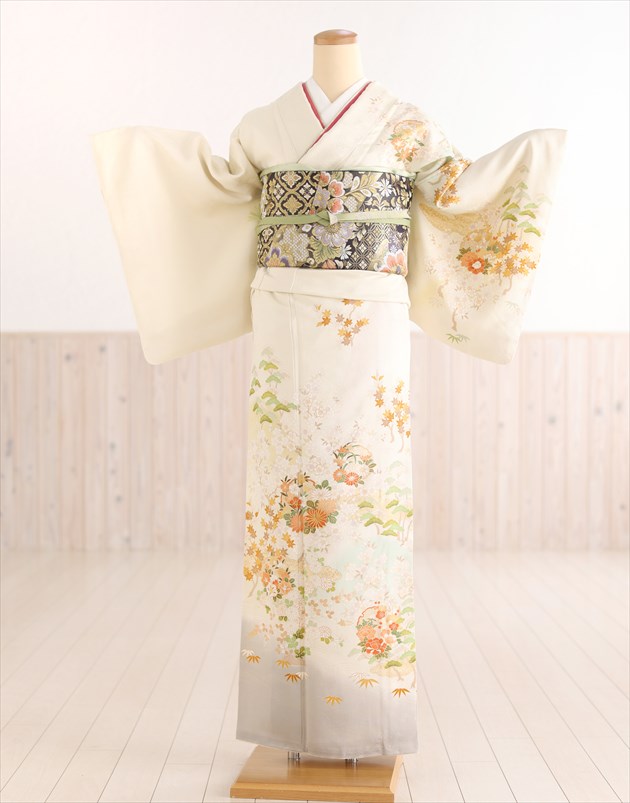 訪問着レンタル 卒業式 hw1444 着物レンタル 母 入学式 結婚式 七五三 ママ お宮参り 753 卒園式 正絹 母親 kimono 訪問着フルセット 2022 人気 高級 お茶会 おしゃれ houmongi 「クリームに四季慶びの吉祥祝花」【レンタル】|貸衣裳 ぽえむ