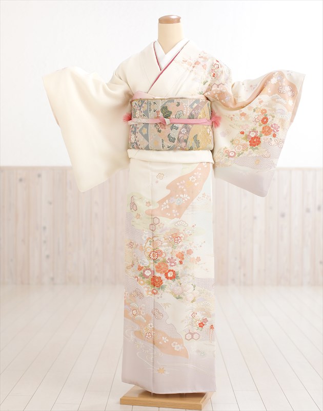 訪問着レンタル 卒業式 hw1451 着物レンタル 母 入学式 結婚式 七五三 ママ お宮参り 753 卒園式 正絹 母親 kimono 訪問着フルセット 2022 人気 高級 お茶会 おしゃれ houmongi 「クリームぼかし彩りの縁起慶華」【レンタル】|貸衣裳 ぽえむ
