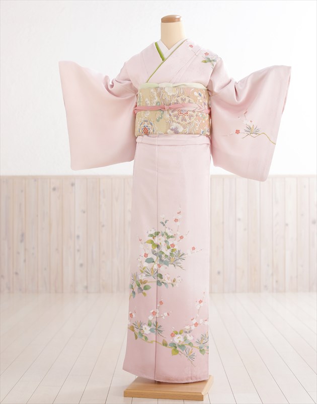 訪問着レンタル 卒業式 hw1507 着物レンタル 母 入学式 結婚式 七五三 ママ お宮参り 753 卒園式 正絹 母親 kimono 訪問着 付け下げフルセット 2022 人気 高級 上品 お茶会 おしゃれ houmongi「麗しピンクに古典慶雅花」【レンタル】