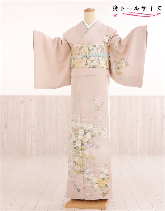 【レンタル】 高身長スーパートールサイズ 175cm 180cm 訪問着レンタル hw1547t 卒業式 母親 入学式 ママ 着物 フルセット 着物レンタル 結婚式 七五三 絞り お宮参り 卒園式 正絹 753 kimono houmongi 高級 人気 2022 結納 お茶会「淡いピンクに金彩慶びの麗華」｜貸衣裳　ぽえむ