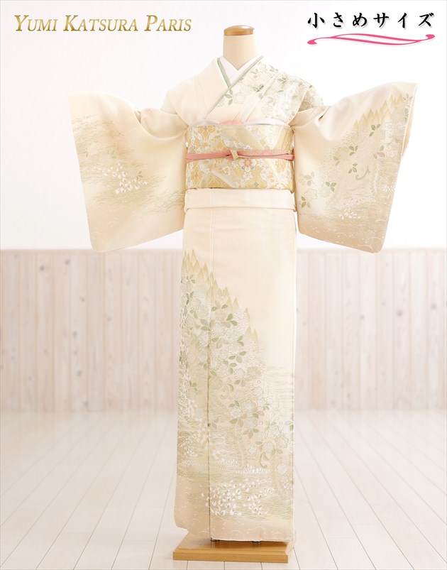 【賃借】ごく小さい大きさ 桂由美 短い訪問着賃借 hw1595s 卒式 母ちゃん おっ母さん 150珊前後 御召しもの賃借 はいり込む式 華燭の典 七五三 お宮参り 正絹 753 kimono houmongi 御前上等ブランド名 割り増し金短い訪問着 一般受け 2023 yumikatsura 結納「金輝彩」【fy16REN07】