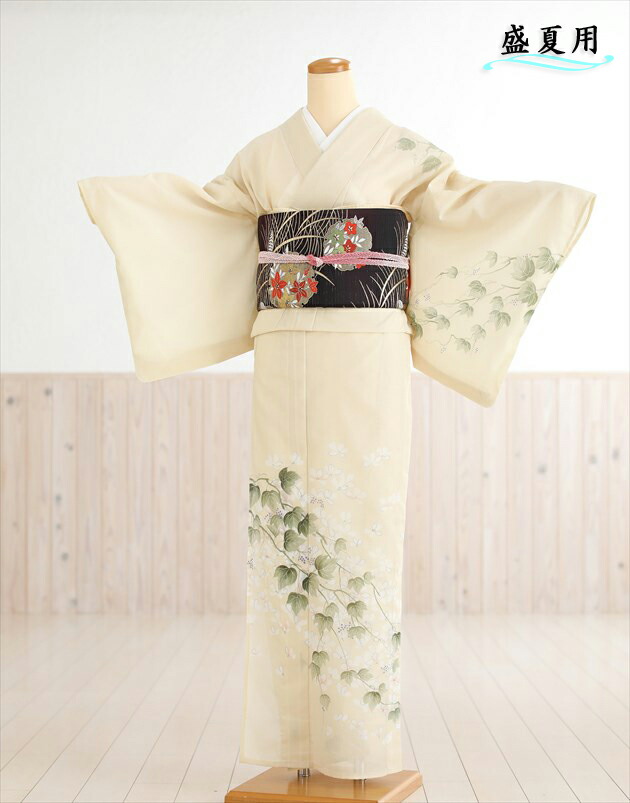 B 流れに辻ヶ花 金彩 薄紫色 薄物 夏用 絽 紗 訪問着 着物 30 夏用絽訪問着 紫道長取りに辻が花 身長 154cm〜166cm位 レンタル