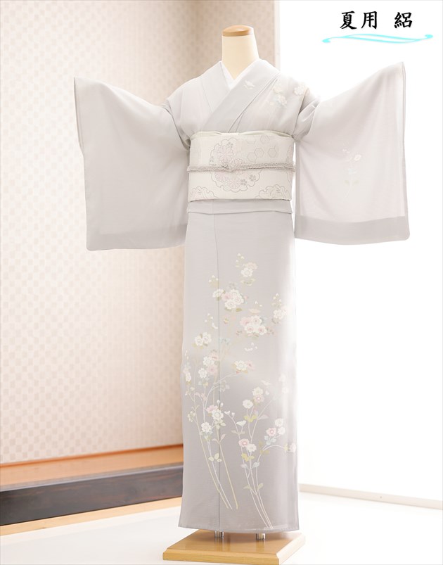 【賃借】夏用 短い訪問着賃借 絽 sr5072 華燭の典 夏御召しもの お宮参り ７月 ８月 フルセット 夏 冷やりとした 薄っぺら 御召しもの賃借 御っ母さん 母 お母さん 身たけ152糎～168糎 一般受けの淡色系 飛び切り短い訪問着 安全性のあるコンシェルジュサービス フォトブックプレゼント 「窈窕たるなパステル色の薄墨色に慶び吉祥華」