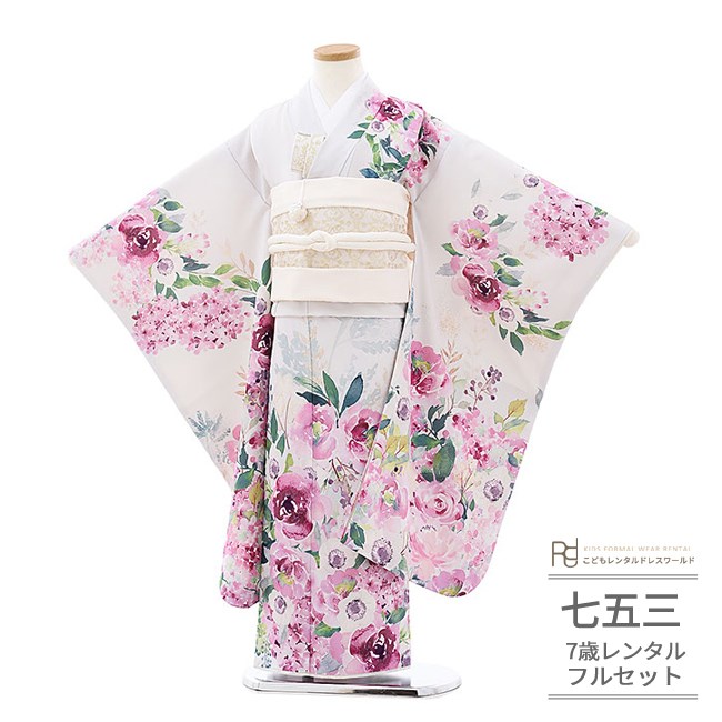 楽天市場】七五三 着物 7歳 フルセット レンタル 753 7歳女の子