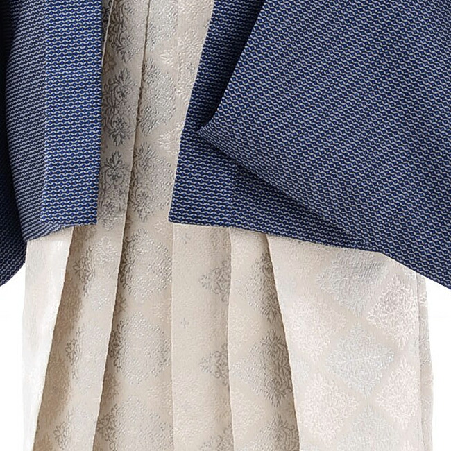 最大40 Offクーポン 七五三 5歳 6歳 男の子 羽織袴 0152 花わらべ 小紋 紺 白 シルバー シンプル モダン 新品足袋プレゼント 送料無料 Www Tonna Com