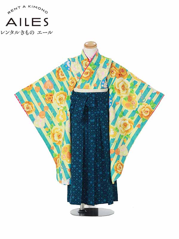 【レンタル】ジュニア卒園袴レンタルGJ0014 卒園式 大人気ブランド SeikoMatsuda 卒園袴 レンタル 卒園式 レンタル袴 rental 卒園式 袴セット【往復送料無料】100～110cm位。｜レンタルきもの　エール
