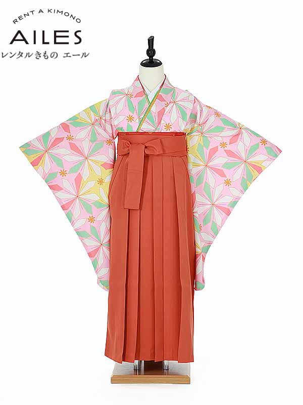 【レンタル】ジュニア小学校卒業袴レンタルAR0017 ジュニア卒業式 小学生 卒業式 袴女の子 小学校 卒業袴 レンタル 卒業式 レンタル袴 小学校 卒業式 着物【往復送料無料】148cm～153cm