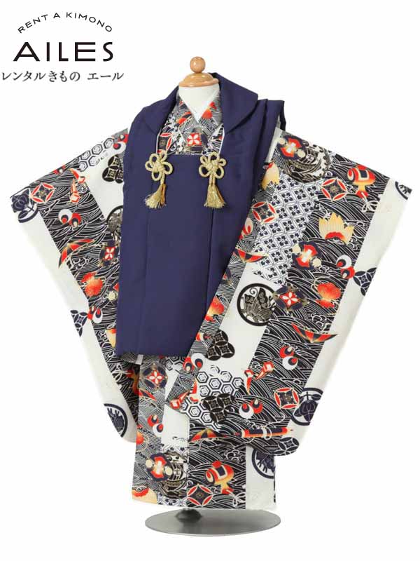 楽天市場 七五三 着物 レンタル 七五三 男の子 ３歳被布コートレンタルao30 紺 縦縞 男児 七五三被布コート レンタル 貸衣装 和装 お祝い 被布セット 子供 着物 男の子 3歳 七五三 上品 753 かっこいい 人気 新品足袋プレゼント 往復送料無料 レンタルきもの エール