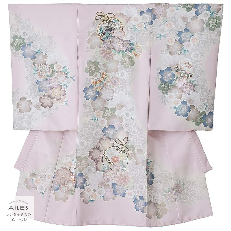 産着 御嬢さん【賃借】御嬢さん産着0175 薄サクラ色 鞠 花飾りつけ うしろ帯 産着 賃借 お宮参り 産着賃借 祝着賃借 初着 可愛らしい うしろ帯 赤んぼう 祝する映画化 御召しもの 産着 赤んぼう御召しもの 御嬢さん かぶり笠よだれかけ仕掛ける賃借 貨物輸送無料