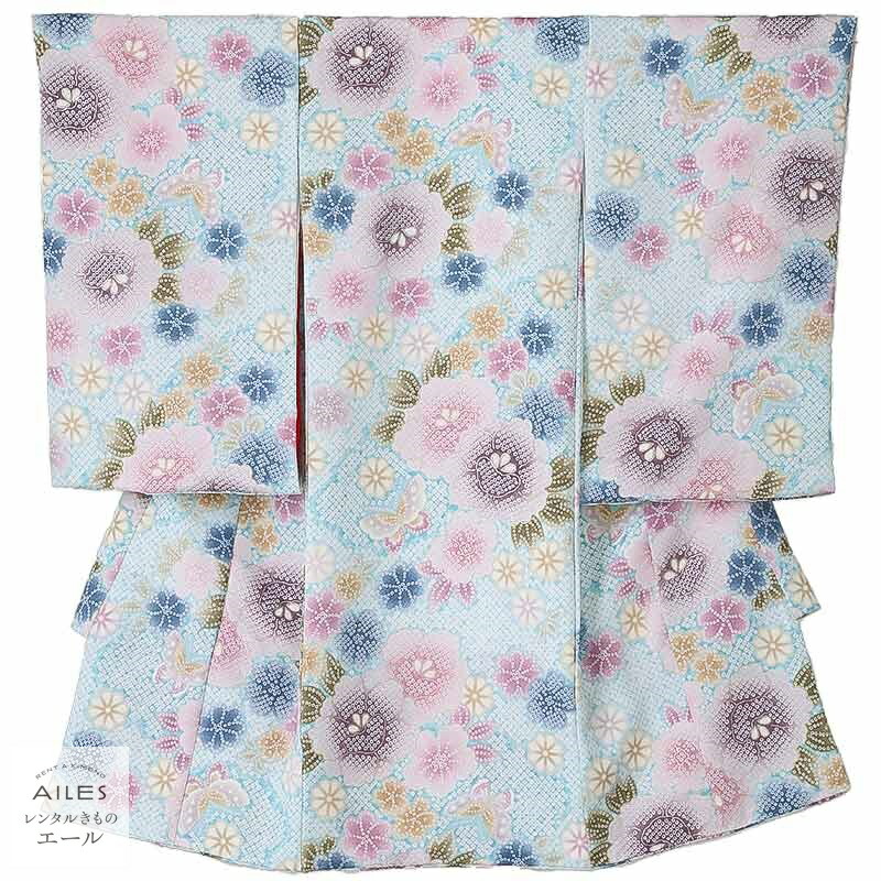 産着 御嬢さん【賃借】御嬢さん産着0176 水色 花飾りつけ 絞り柄 うしろ帯 産着 賃借 お宮参り 産着賃借 祝着賃借 初着 可愛らしい うしろ帯 赤んぼう 祝する映画化 御召しもの 産着 赤んぼう御召しもの 御嬢さん かぶり笠よだれかけ仕掛ける賃借 貨物輸送無料