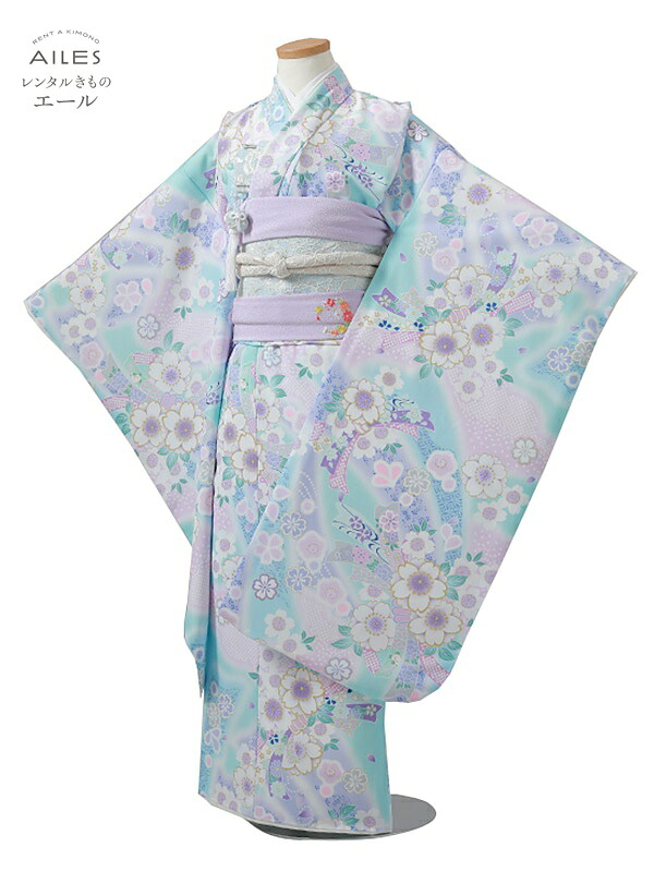 七五三 御召しもの 【賃借】七五三お嬢さん ７歳御召しもの賃借 AP7127 水色 桜 絞り柄 KAGURA お嬢さん 七五三（7女結び帯）七五三御召しもの 賃借 七五三 賃借御召しもの ちびっ子 御召しもの ７歳 七五三 お嬢さん きもの 好いたらしい 753 足袋差し上げ物 【往復貨物輸送無料】
