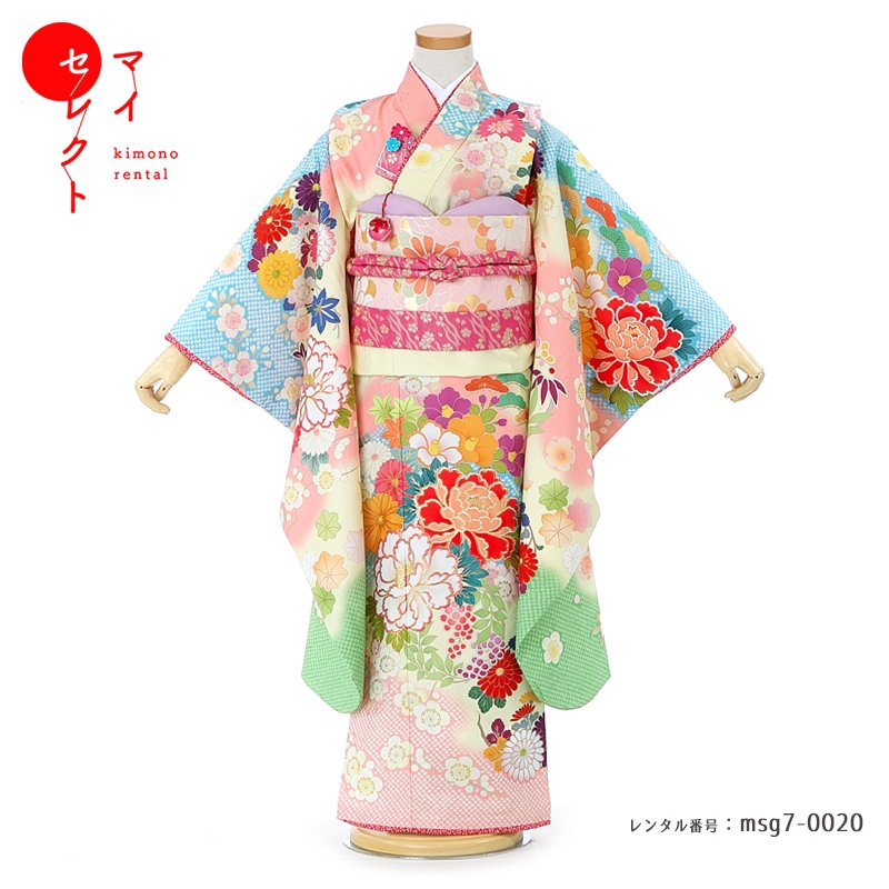 豪華 七五三 着物 7歳 フルセット レンタル 女の子msg7 00 乙葉 往復 レトロ 着物レンタル 草履 バッグ 衣装 レンタル着物 モダン 長襦袢 貸衣装 古典 和服 753着物 七歳 子供 子供用着物 女児 キッズ 子ども 753 七五三着物 着付 レンタル W 手数料安い