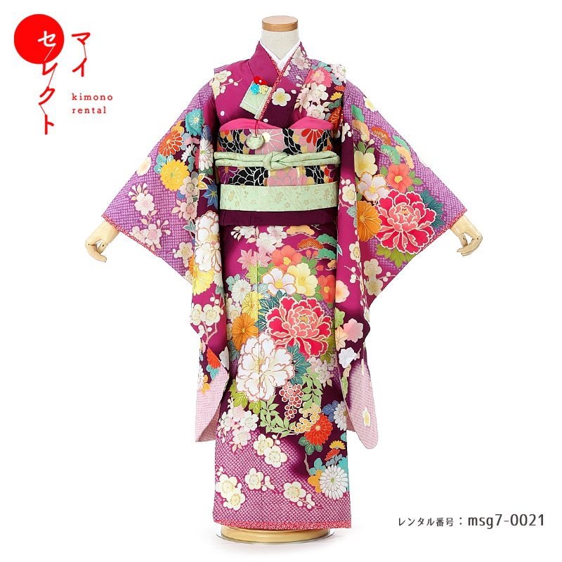 【レンタル】 七五三 身長110cm~125cm 着物レンタル 7歳 女の子 msg7_0021 乙葉レトロ 草履 バッグ 衣装 レンタル着物 おしゃれ モダン 長襦袢 貸衣装 古典 和服 753着物 七歳 子供 七五三レンタル 女児 子ども 753 七五三着物 七草祝い 6歳 8歳|レンタル衣裳 マイセレクト