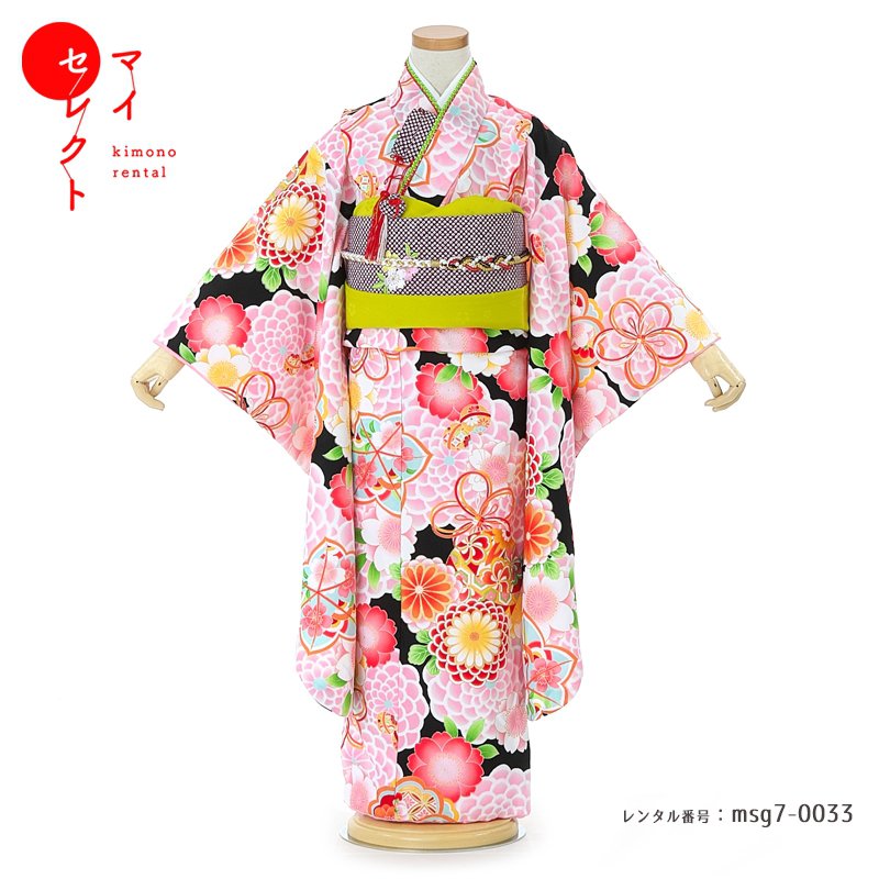 七五三 着物 和服 女の子 七五三レンタル 7歳 式部浪漫 往復送料無料 レトロ 子供 草履 写真映えするオリジナルショールが無料でレンタルできます 七五三祝や前撮り 後撮りをオススメしております バッグ Msg7 0033 フルセット 着物レンタル 衣装 レンタル着物