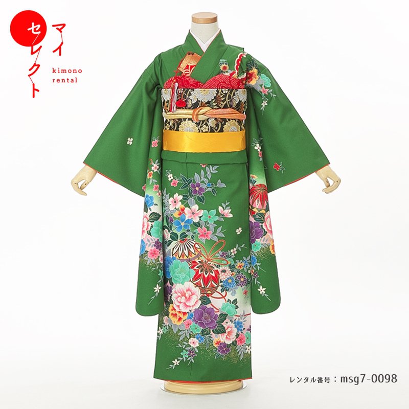【レンタル】 七五三 身長110cm～125cm 着物レンタル 7歳 女の子 msg7_0098草履 バッグ レンタル着物 レトロ 貸衣装 長襦袢 衣装 七歳 モダン 753着物 女児 おしゃれ 古典 小学生 きもの 子供 七五三レンタル 七五三衣装 子ども着物 七草祝い 6歳 8歳