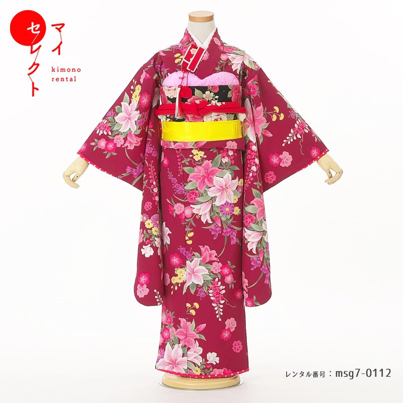 【レンタル】 七五三 身長110cm~125cm 着物レンタル 7歳 女の子 msg7_0112草履 バッグ レンタル着物 レトロ 貸衣装 長襦袢 衣装 七歳 モダン 753着物 女児 おしゃれ 古典 小学生 きもの 子供 七五三レンタル 七五三衣装 子ども着物 七草祝い 7才 6才 8才