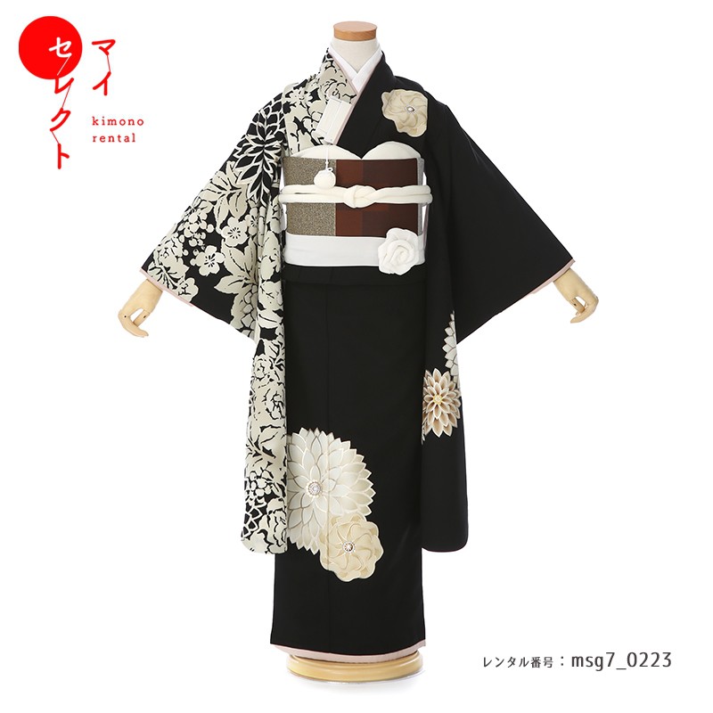 【レンタル】 身長110cm~125cm 着物レンタル 七五三 7歳 レンタル 女の子 JAPAN STYLE msg7_0223 レトロ 着物レンタル 草履 バッグ 髪飾り 衣装 レンタル着物 モダン 貸衣装 古典 753着物 七歳 子供 七五三レンタル 子ども 753 七五三着物 七草祝い 六歳 八歳|レンタル衣裳 マイセレクト