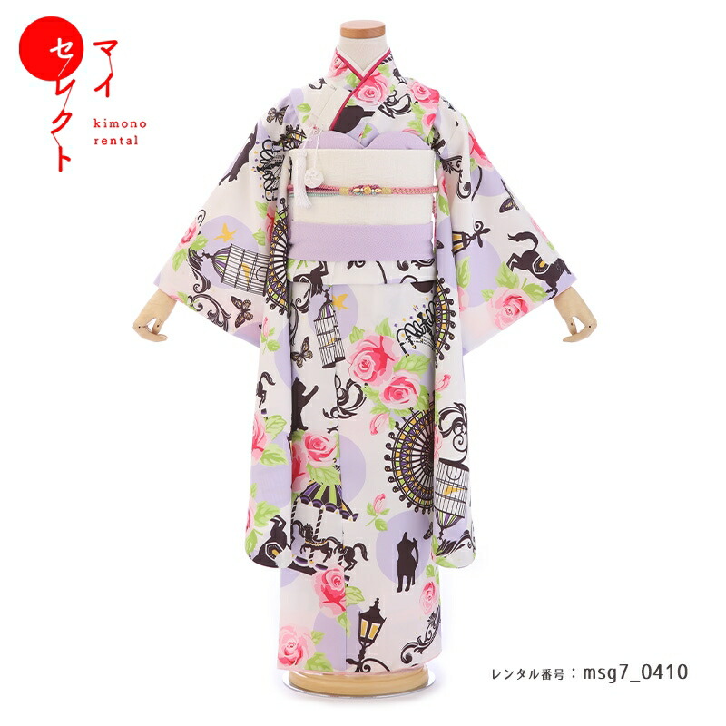 着物　七五三 110cm 楽天市場】【レンタル】 七五三 身長110cm〜125cm 着物 7歳