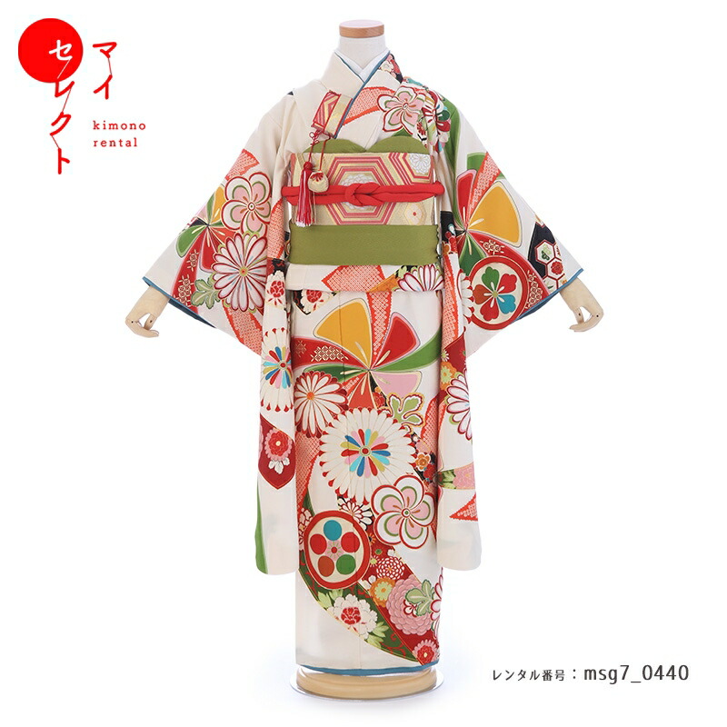 楽天市場】【レンタル】 七五三 身長110cm〜125cm 正絹 着物 7歳