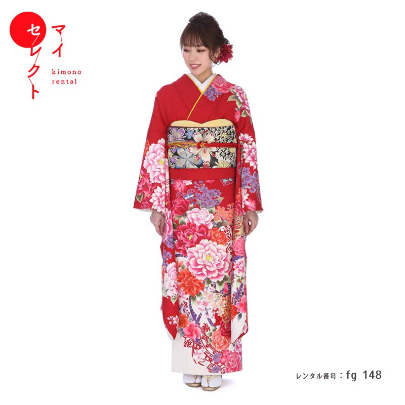 楽天市場】振袖 レンタル 成人式 〔fg_183b / ヒロミチナカノ オレンジ