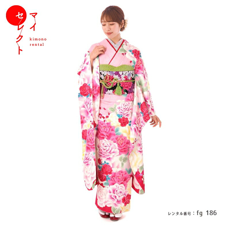 楽天市場】振袖 レンタル 成人式 〔fg_183b / ヒロミチナカノ オレンジ