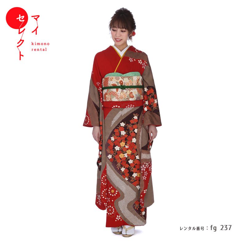 振袖用 長襦袢 山吹茶 トールサイズ 正絹 振袖用 長襦袢 山吹茶