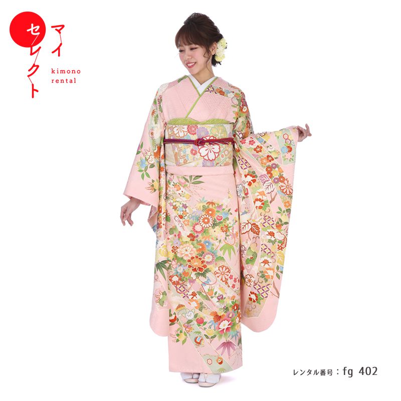 624-1番　振り袖　着物　正絹　成人式　卒業式　友禅染め　綺麗　お買い得品 624-1番振り袖着物正絹成人式卒業式友禅染め綺麗お買い得品