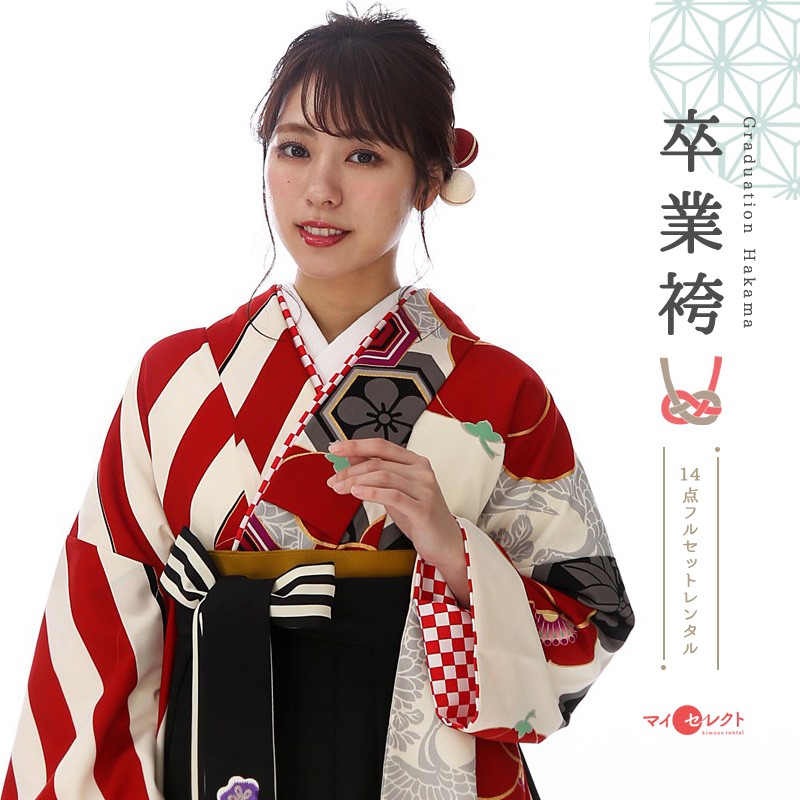 楽天市場 袴 レンタル 卒業式 大学 セット Mh 299中村里砂 Japan Style 往復送料無料 二尺袖 大学生 短大 先生 ブーツ丈対応 和装 礼装用 ハカマ はかま 草履バッグセット レトロ 衣装レンタル 草履 袴レンタル レンタル レンタル衣裳 マイセレクト