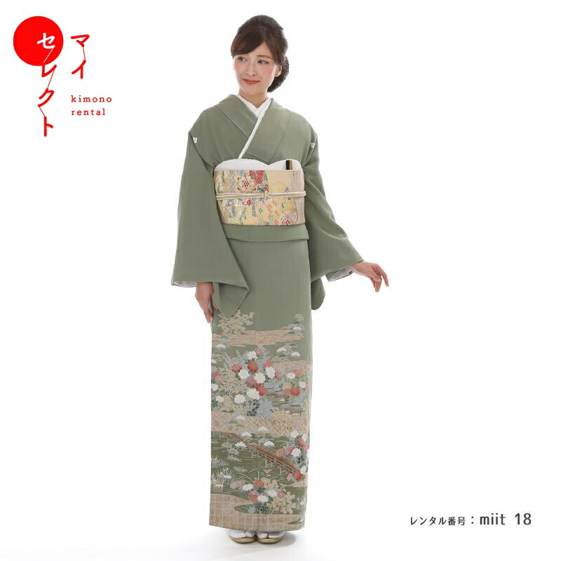 楽天市場】【レンタル】 色留袖 対応身長148cm-158cm miit_6 306号 茶